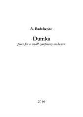 Dumka (piece for a small symphony orchestra)